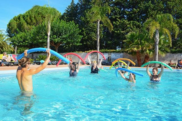 Aquagym au camping